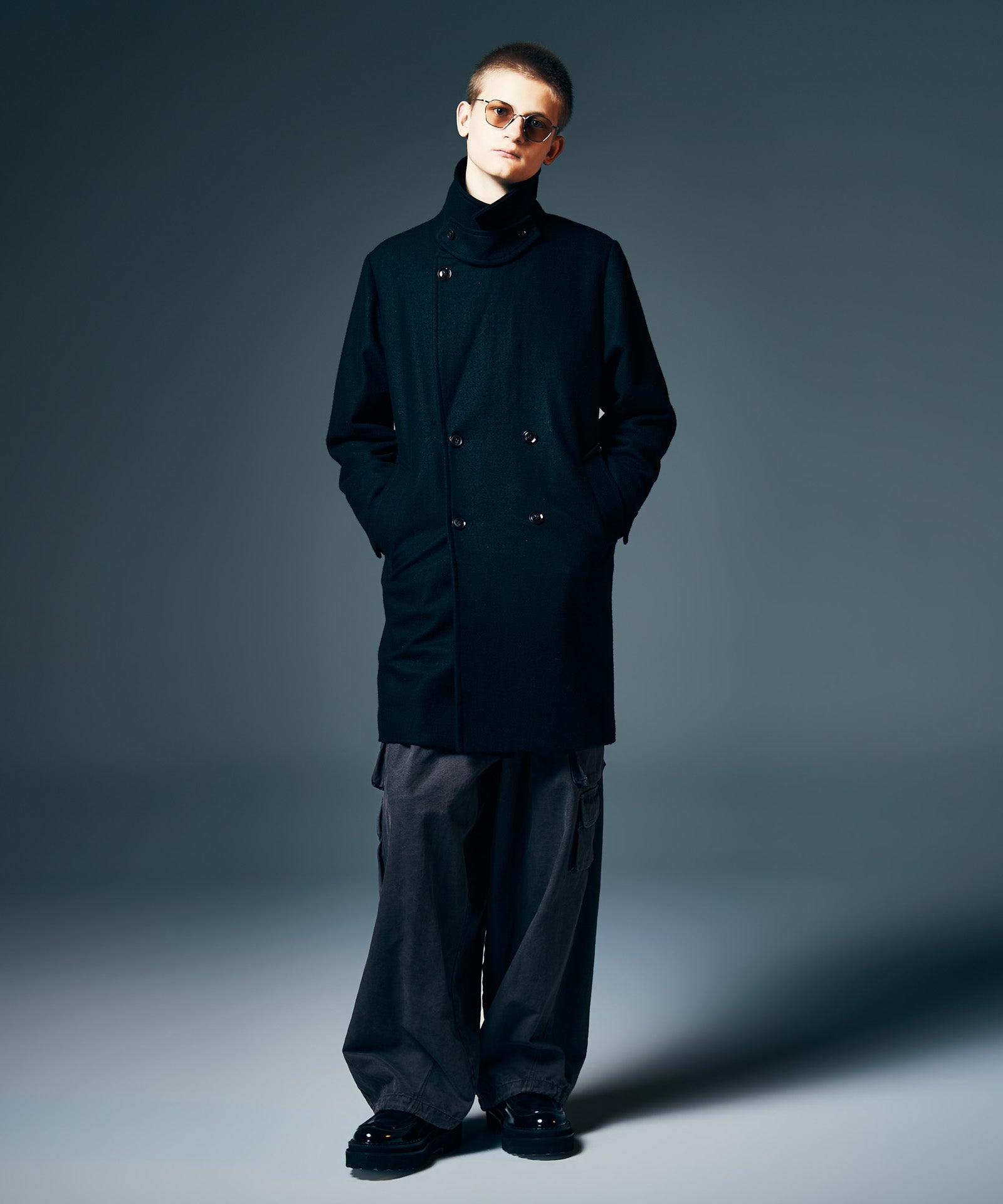 GB0326/JKT16 : Double Breasted Chesterfield Coat / ダブルブレスト