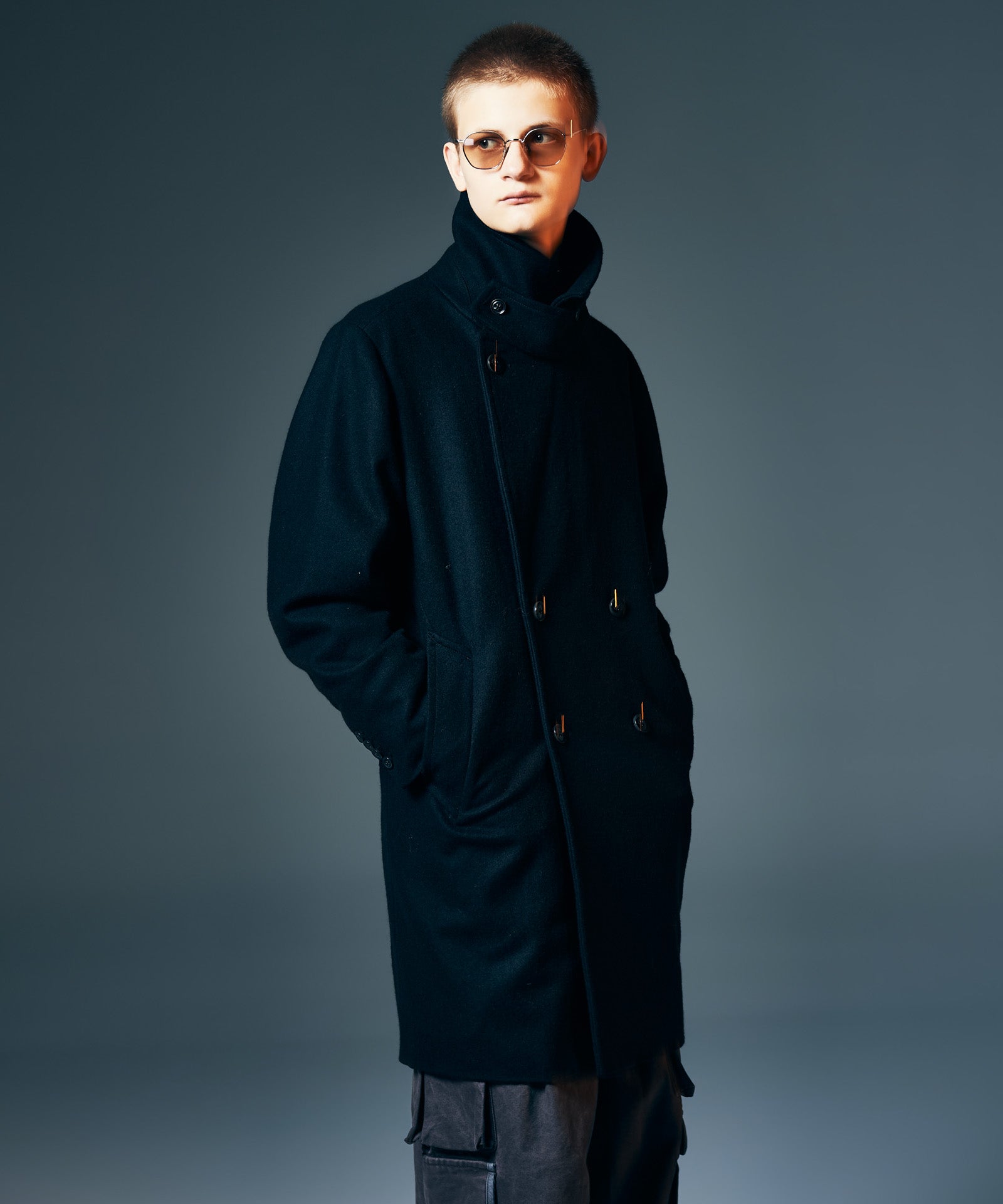 GB0326/JKT16 : Double Breasted Chesterfield Coat / ダブルブレスト