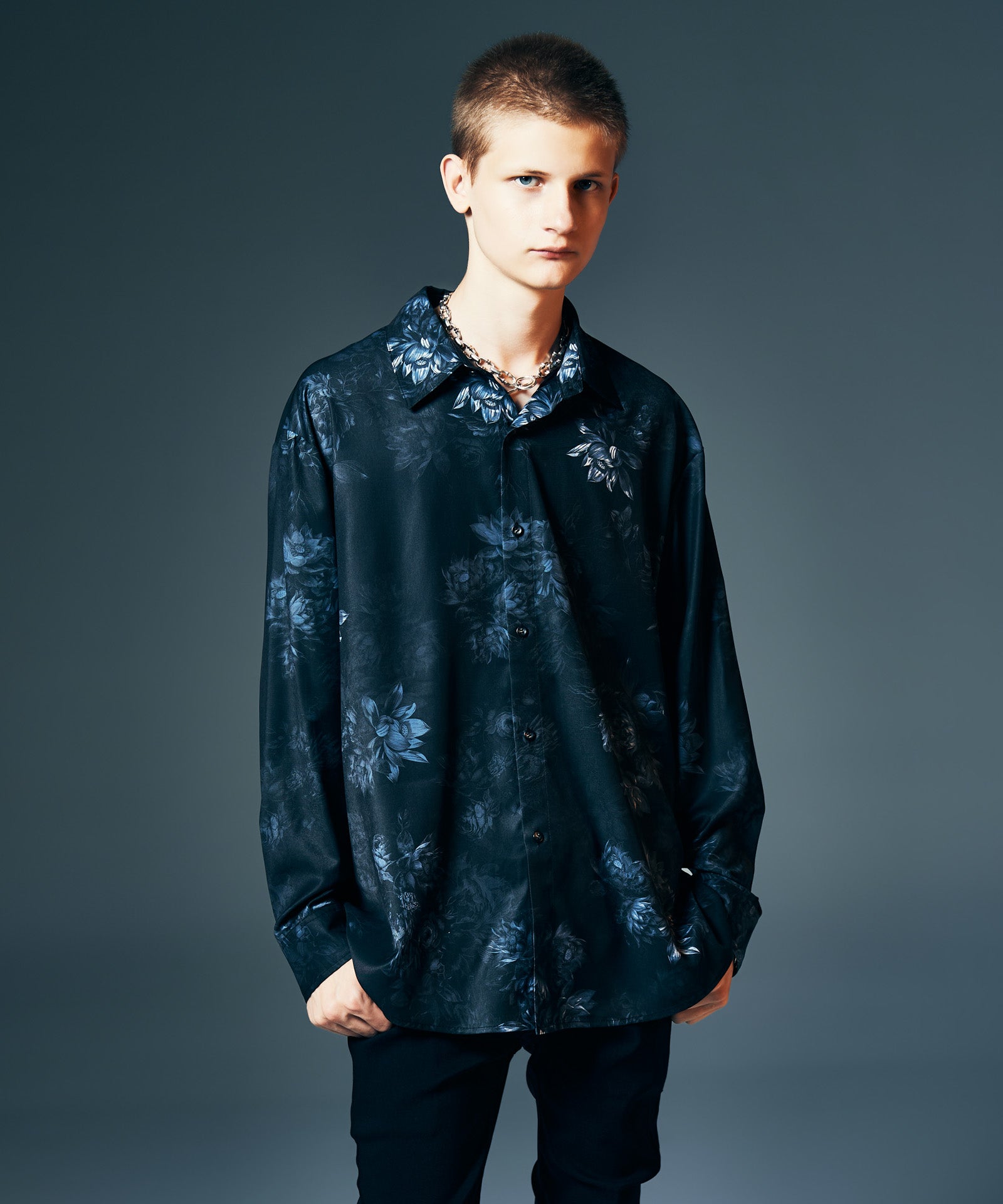 GB0326/SH03 : Nightfall Flower Shirt / ナイトフォールフラワー