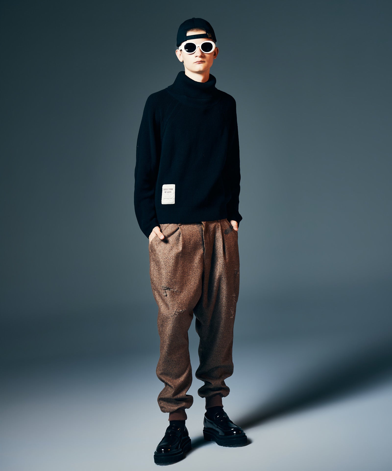 GB0326/KNT11 : Raglan Turtle Neck Knit / ラグランタートルネック