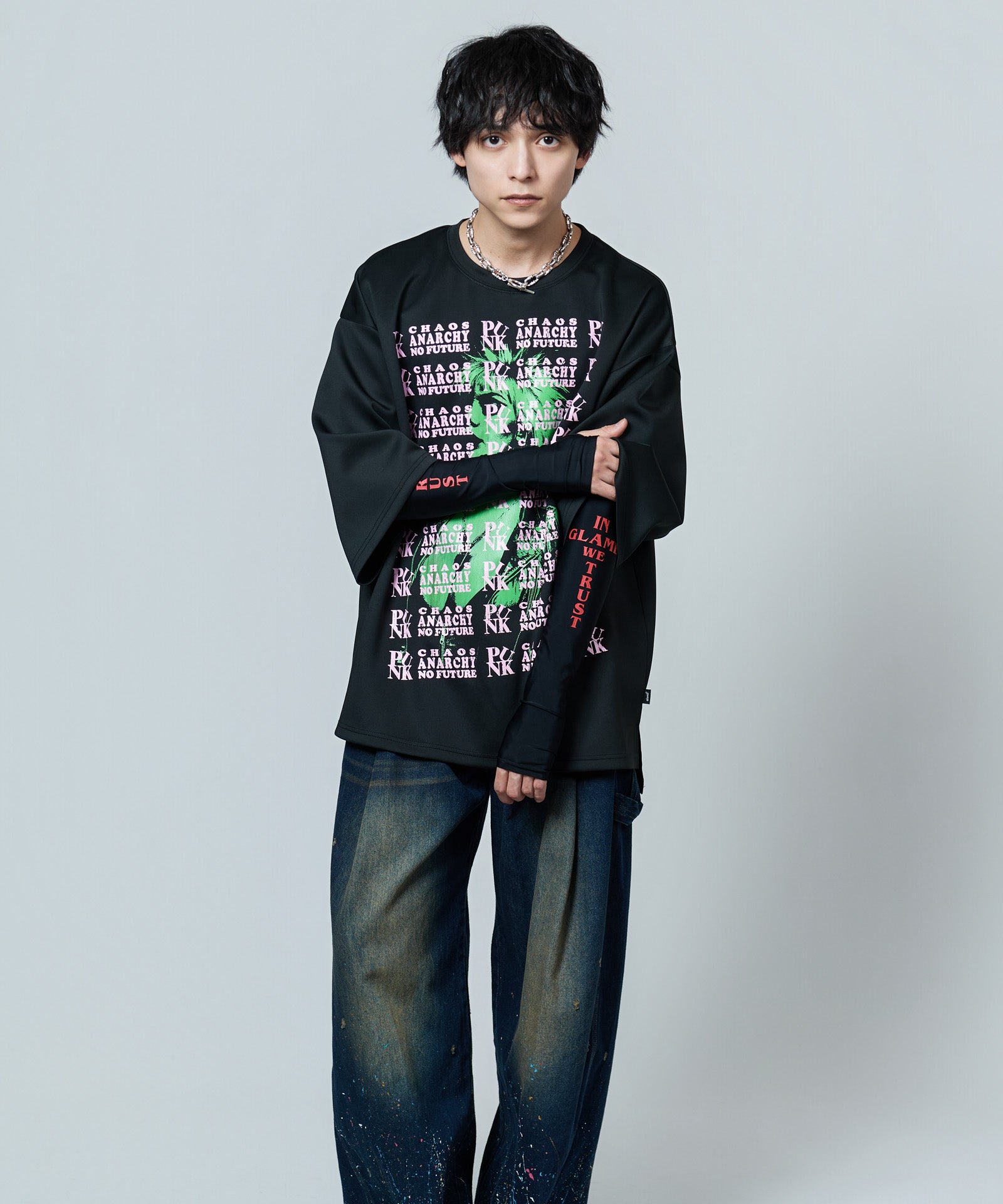 GB0226/AC13 : Slogan Arm Cover / スローガンアームカバー | glamb