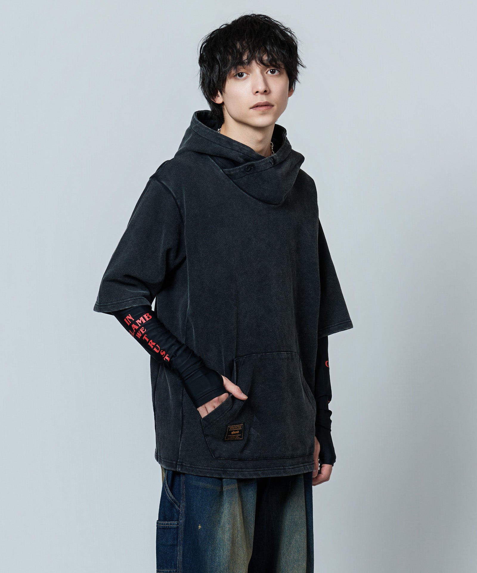 GB0226/CS23 : Aged Pile Hoodie / エイジドパイルフーディ | glamb