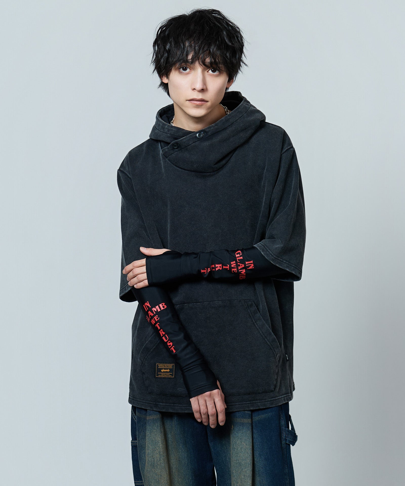 GB0226/CS23 : Aged Pile Hoodie / エイジドパイルフーディ | glamb