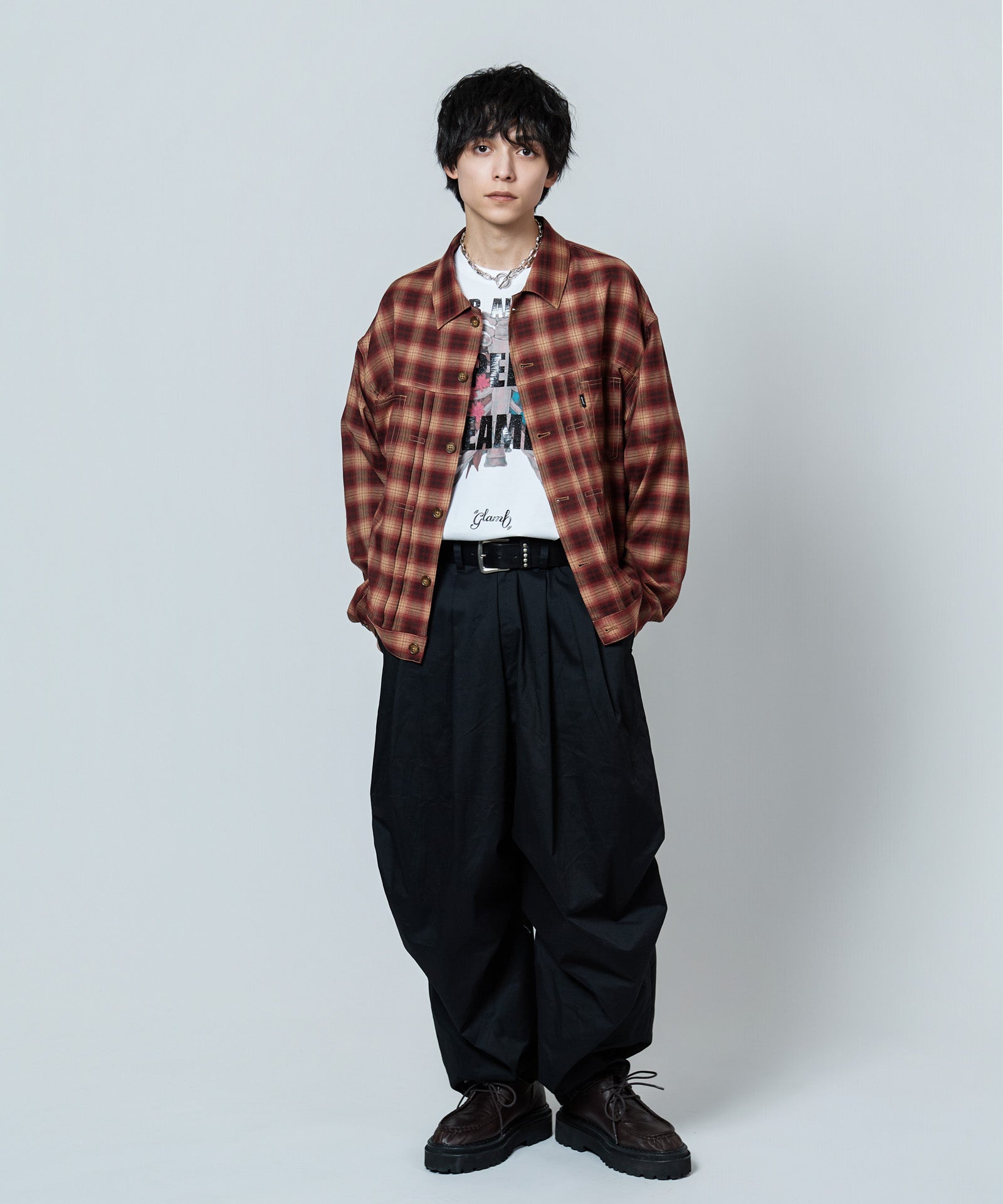 glamb GB0219/P14 : Santee pants/サンティパンツ GB0225/P10 : Glamour Crepe Pants / グラマークレープパンツ | glamb