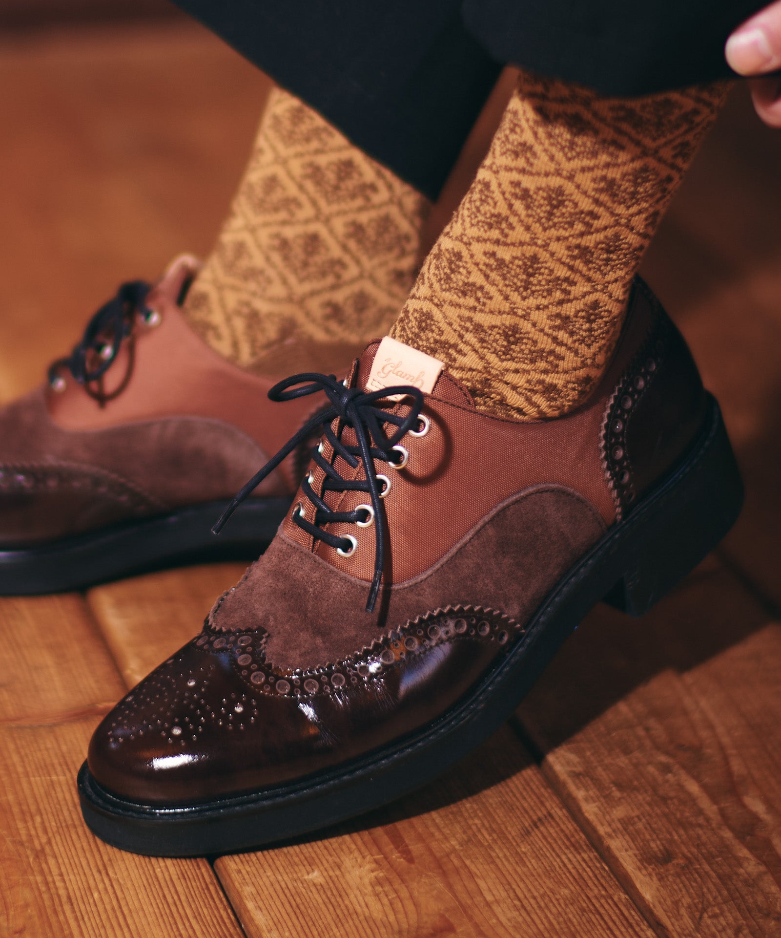 GB0226/AC12 : Baroque Pattern Socks Set / バロックパターンソックス