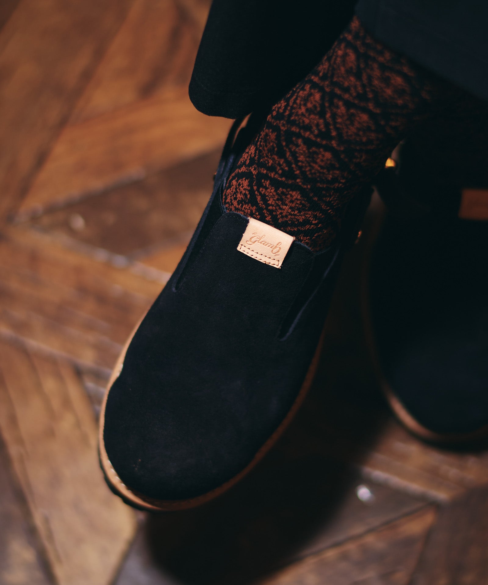 GB0226/AC03 : Cow Suede Clog Sandals / カウスエードクロッグ