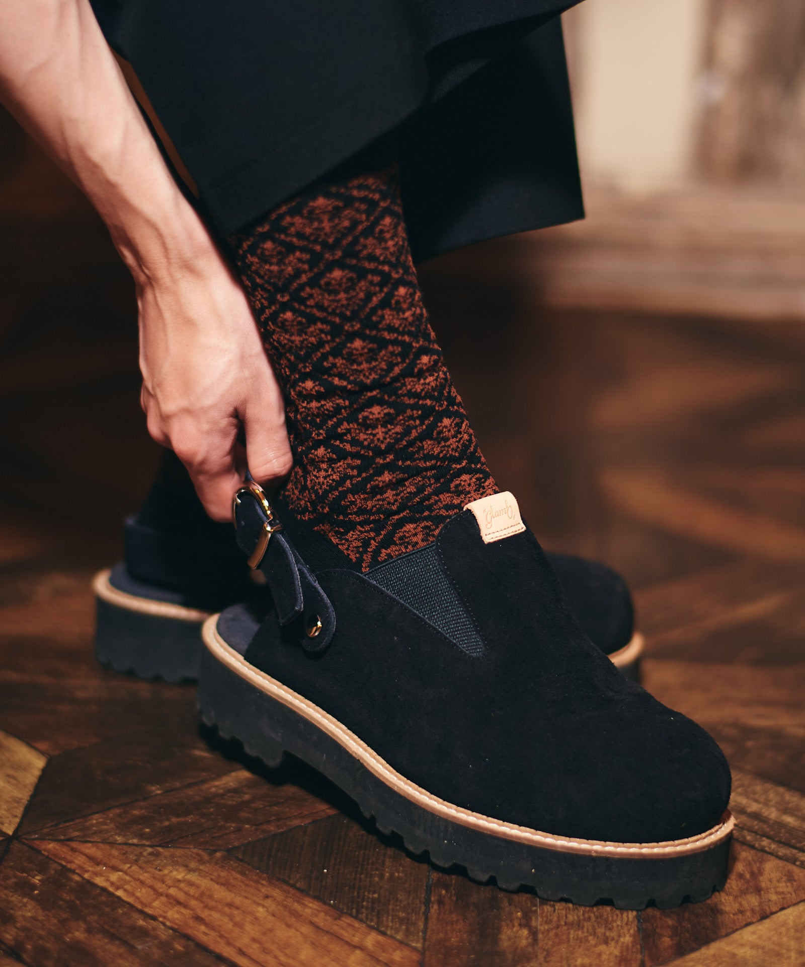 GB0226/AC12 : Baroque Pattern Socks Set / バロックパターンソックス