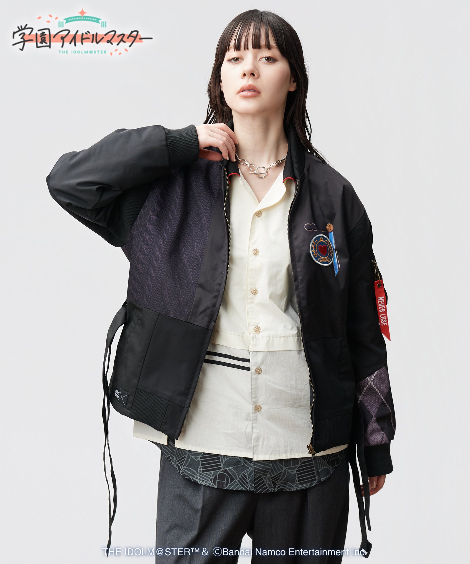 H:166 / C:80 / W:56 / H:86 着用サイズ:M