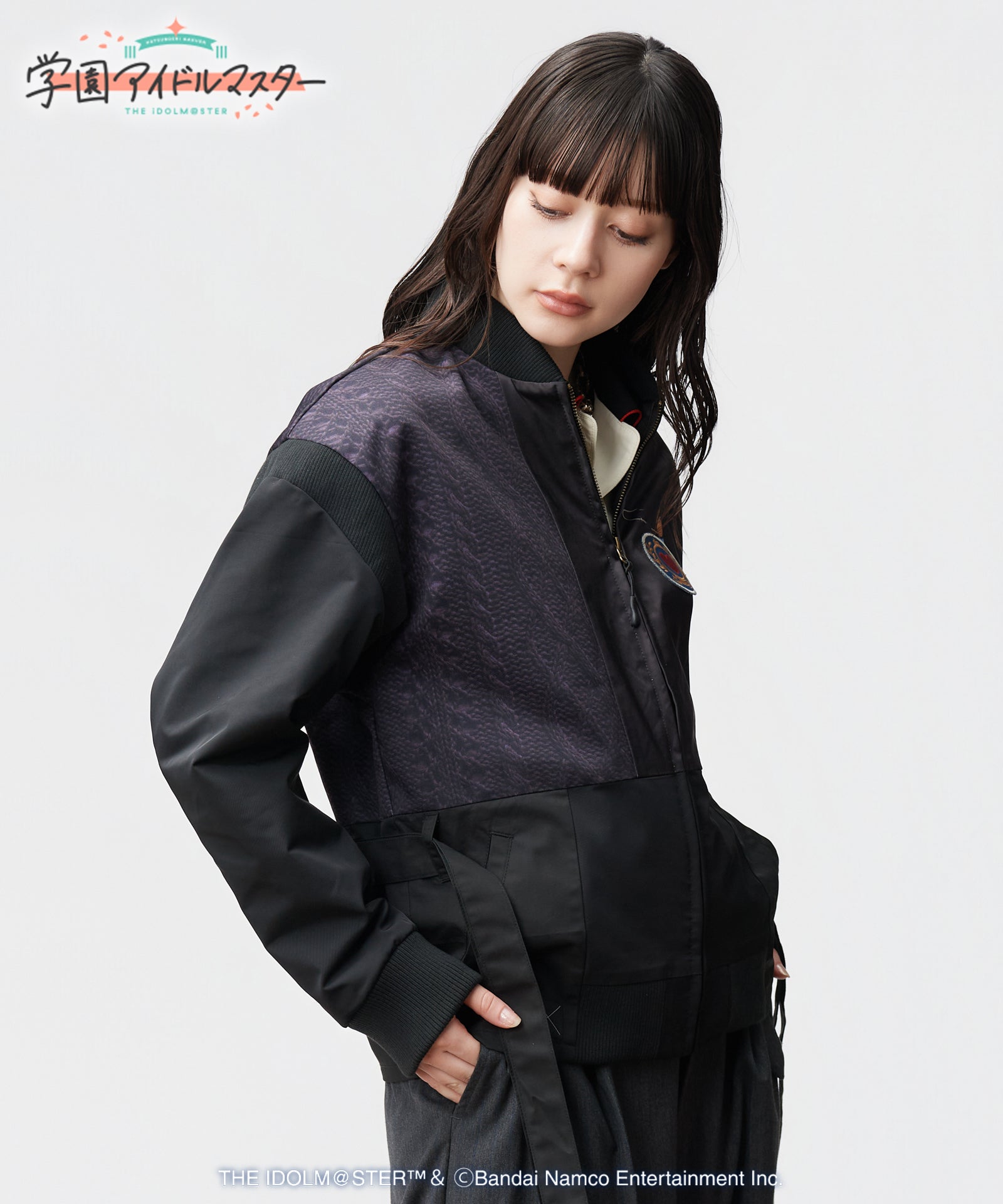 H:166 / C:80 / W:56 / H:86 着用サイズ:M