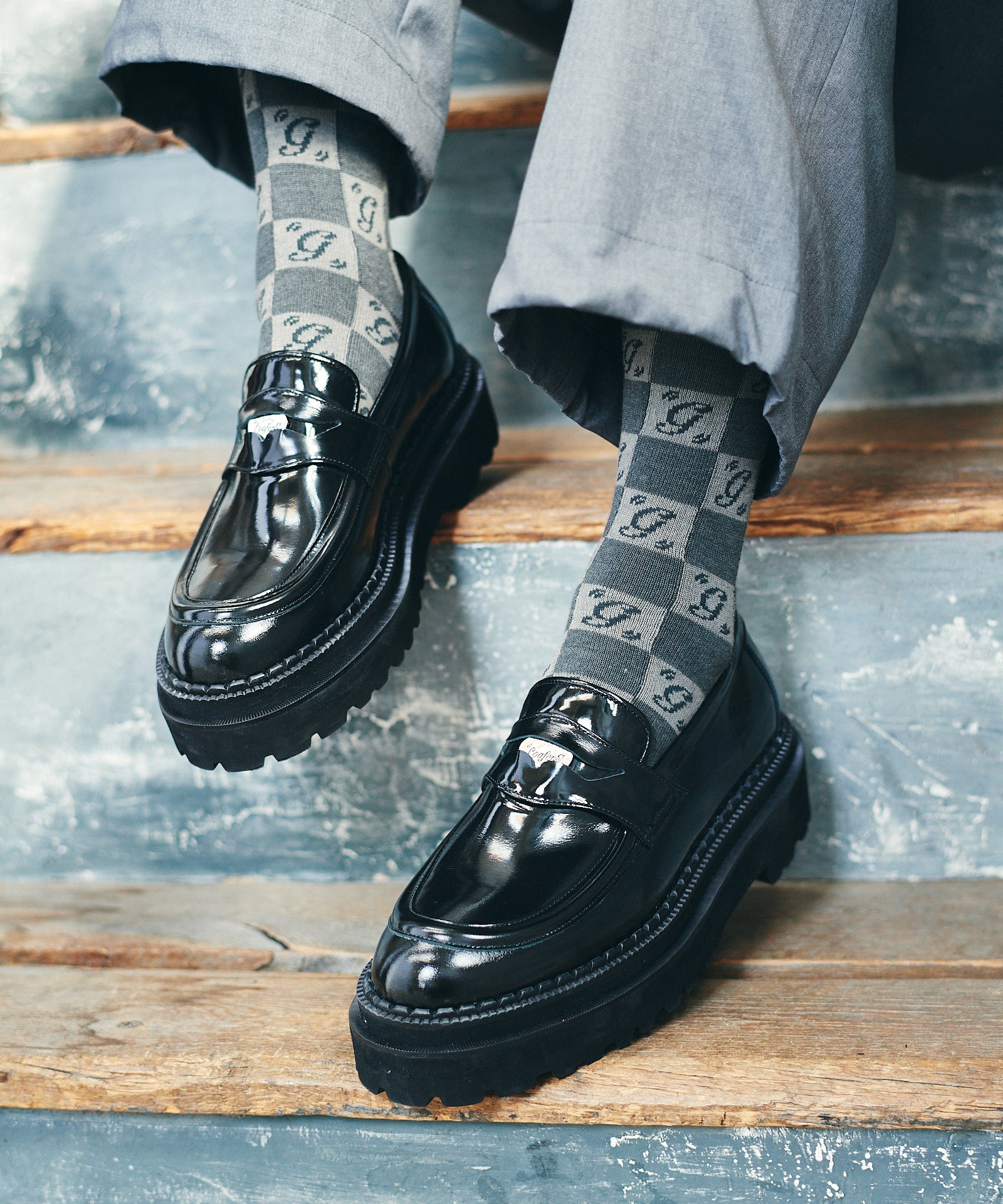 GB0126/AC14 : Signature Pattern Socks Set / シグネチャーパターン