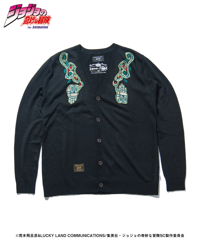 qlamb×jojo ハイエロファントグリーン　カーディガン GB0218/JJ10 : Hierophant Green cardigan / ハイエロファントグリーン