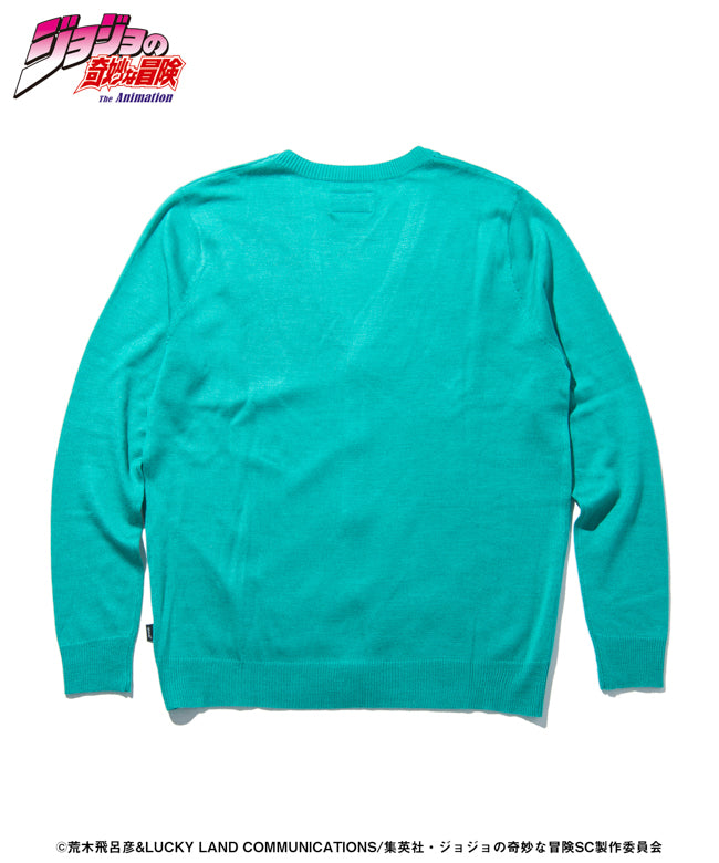 glamb×ジョジョ【カーディガンハイエロファントグリーン M】シャツ 花京院 ジョジョの奇妙な冒険【glamb】カーディガン ハイエロファント