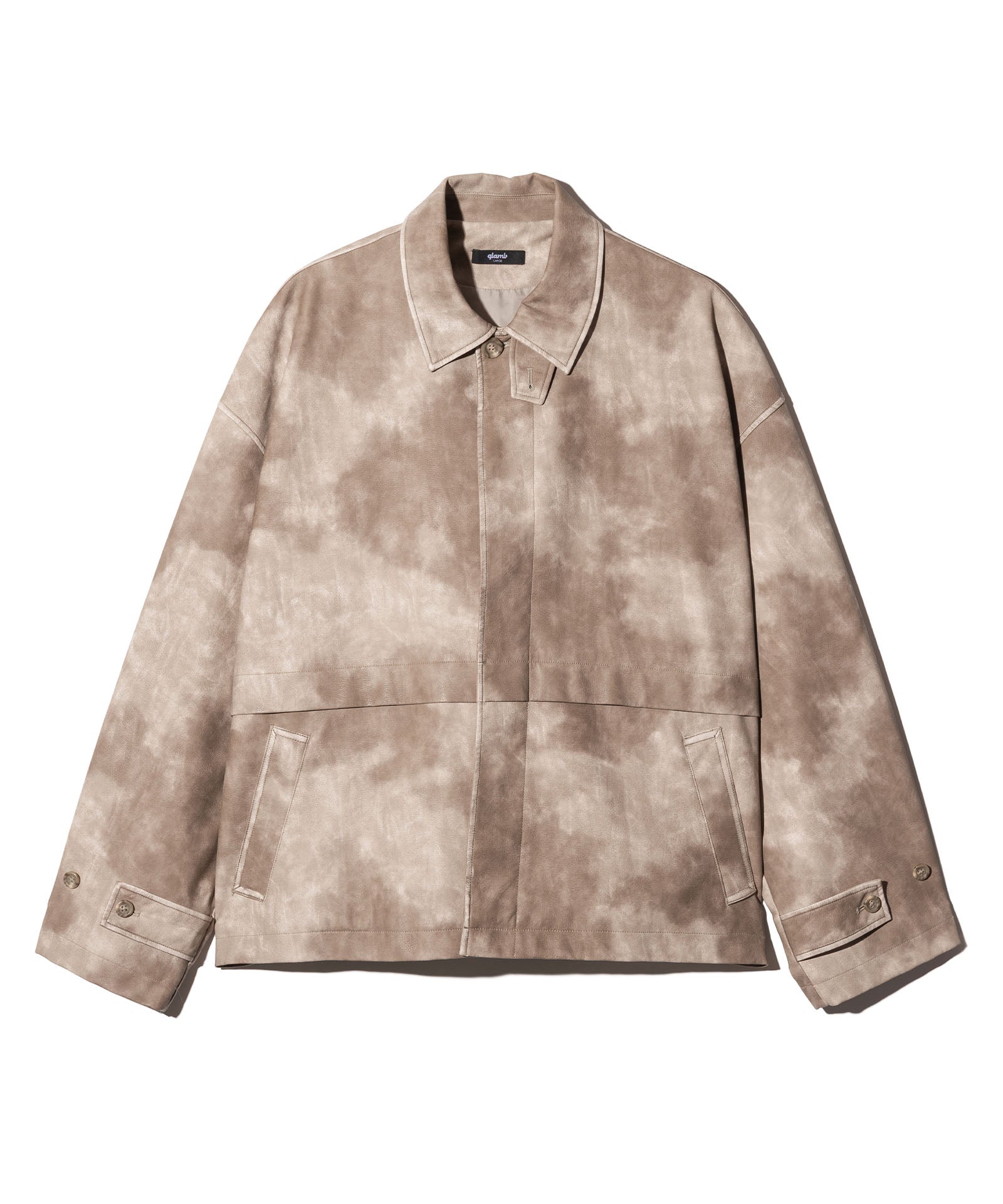 GB0126/JKT08 : Oversize Synth Leather Blouson / オーバーサイズ