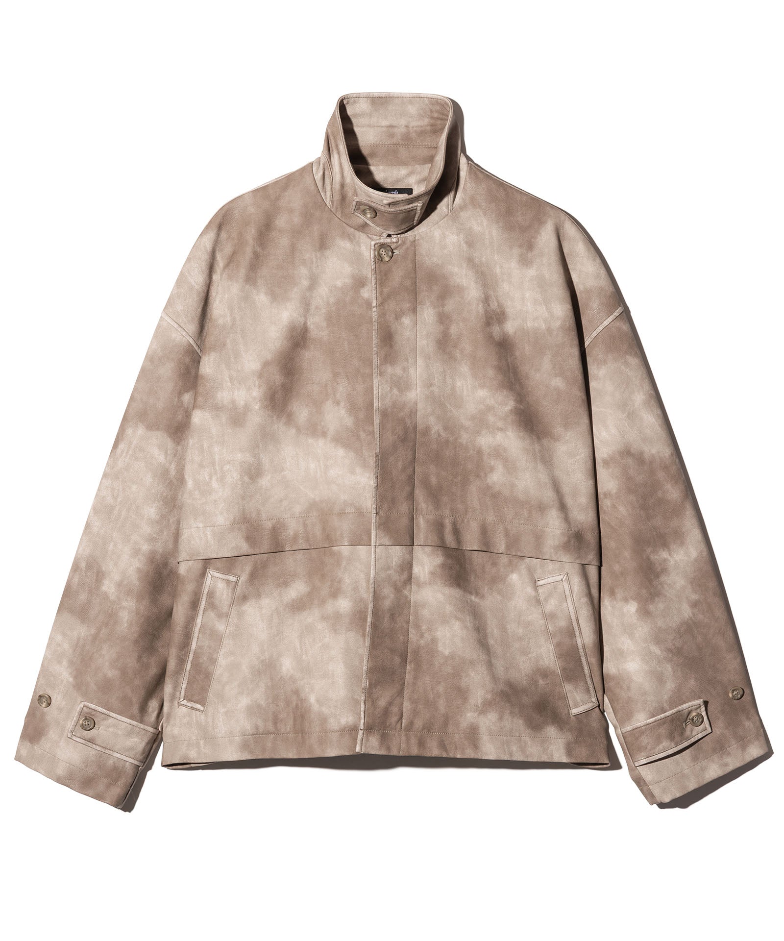 GOLDEN  レザーブルゾン GB0126/JKT08 : Oversize Synth Leather Blouson / オーバーサイズ