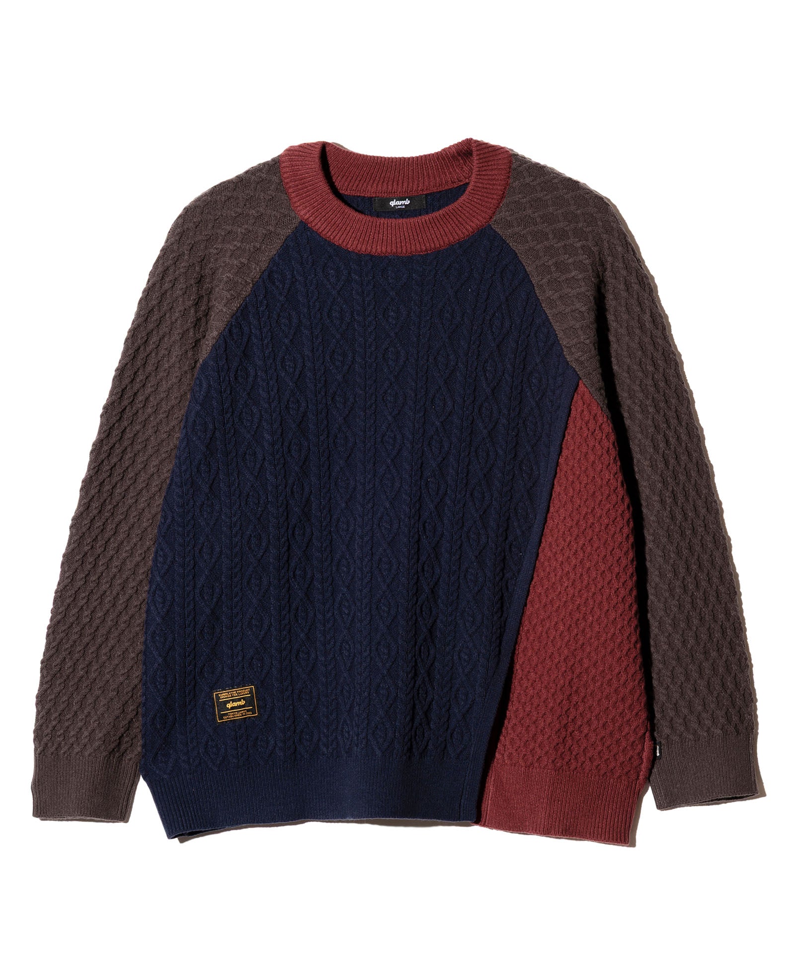 GB0126/KNT07 : Asymmetry Cable Knit / アシンメトリーケーブルニット