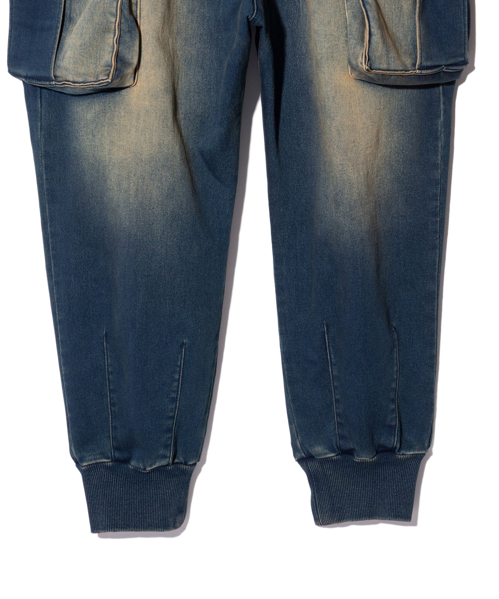 GB0425/P08 : Knit Denim Cargo Pants / ニットデニムカーゴパンツ