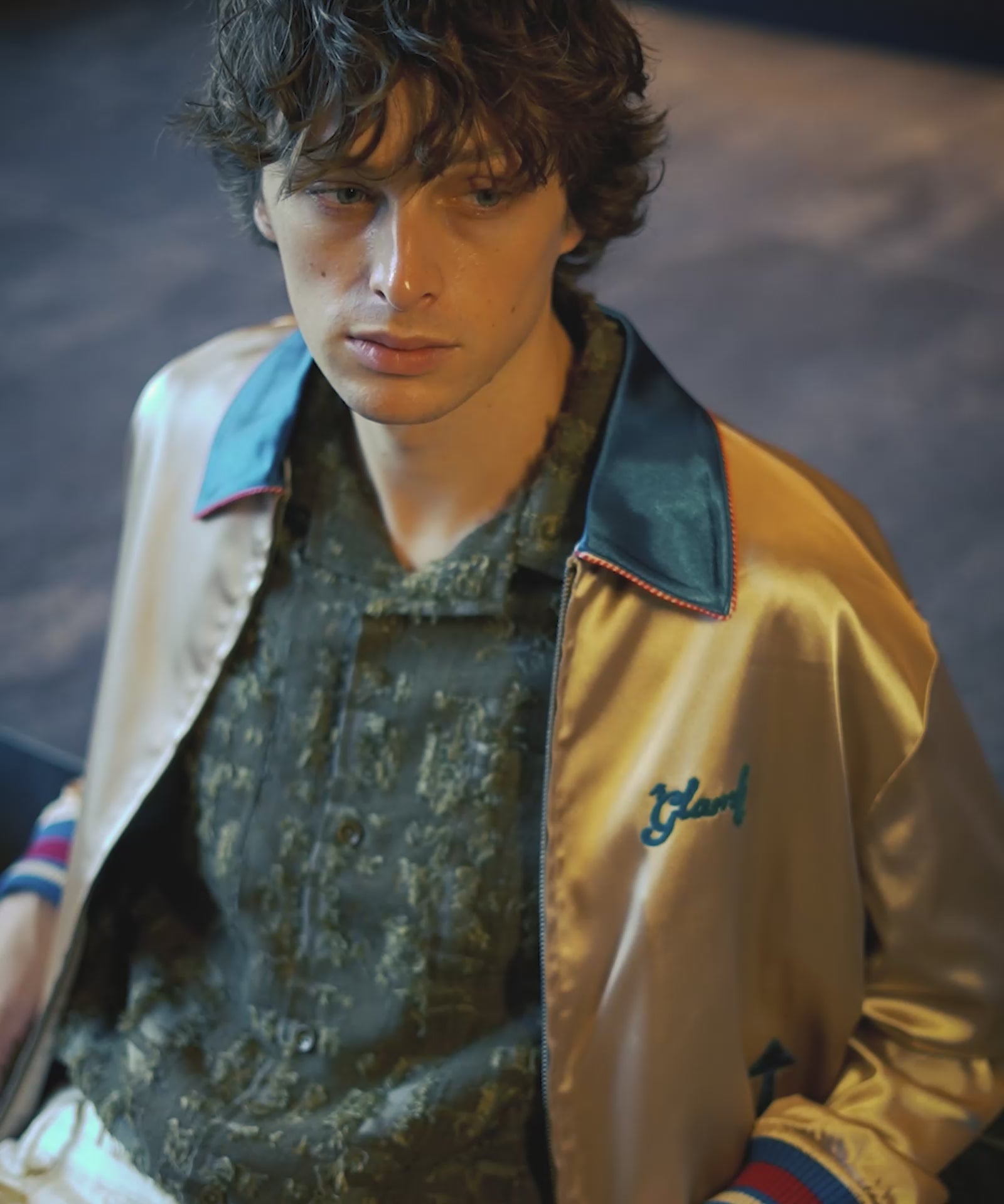 GB0126/JKT09 : Short Satin Jacket / ショートサテンジャケット