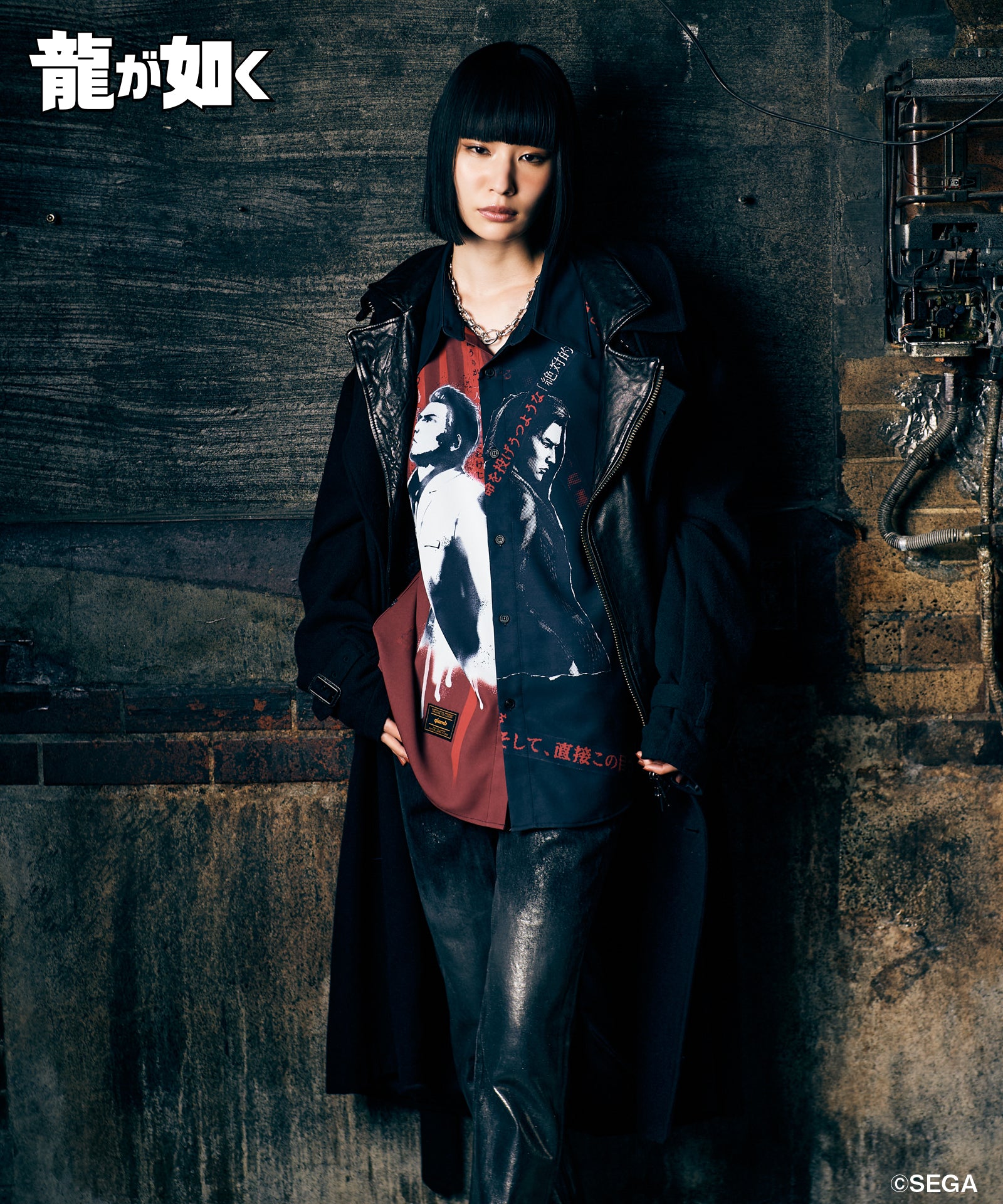 H:170 / C:77 / W:57 / H:81 着用サイズ:L