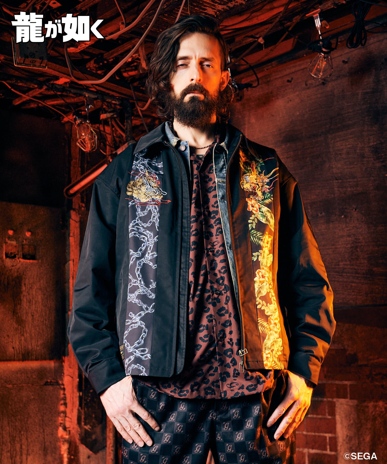 H:185 / C:86 / W:74 / H:90 着用サイズ:XL