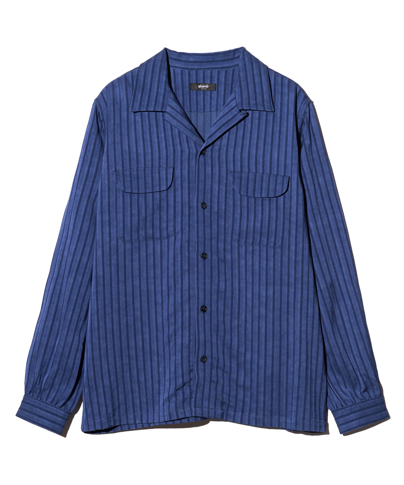 GB0126/SH05 : Stripe Jacquard Linen Shirt / ストライプジャガード