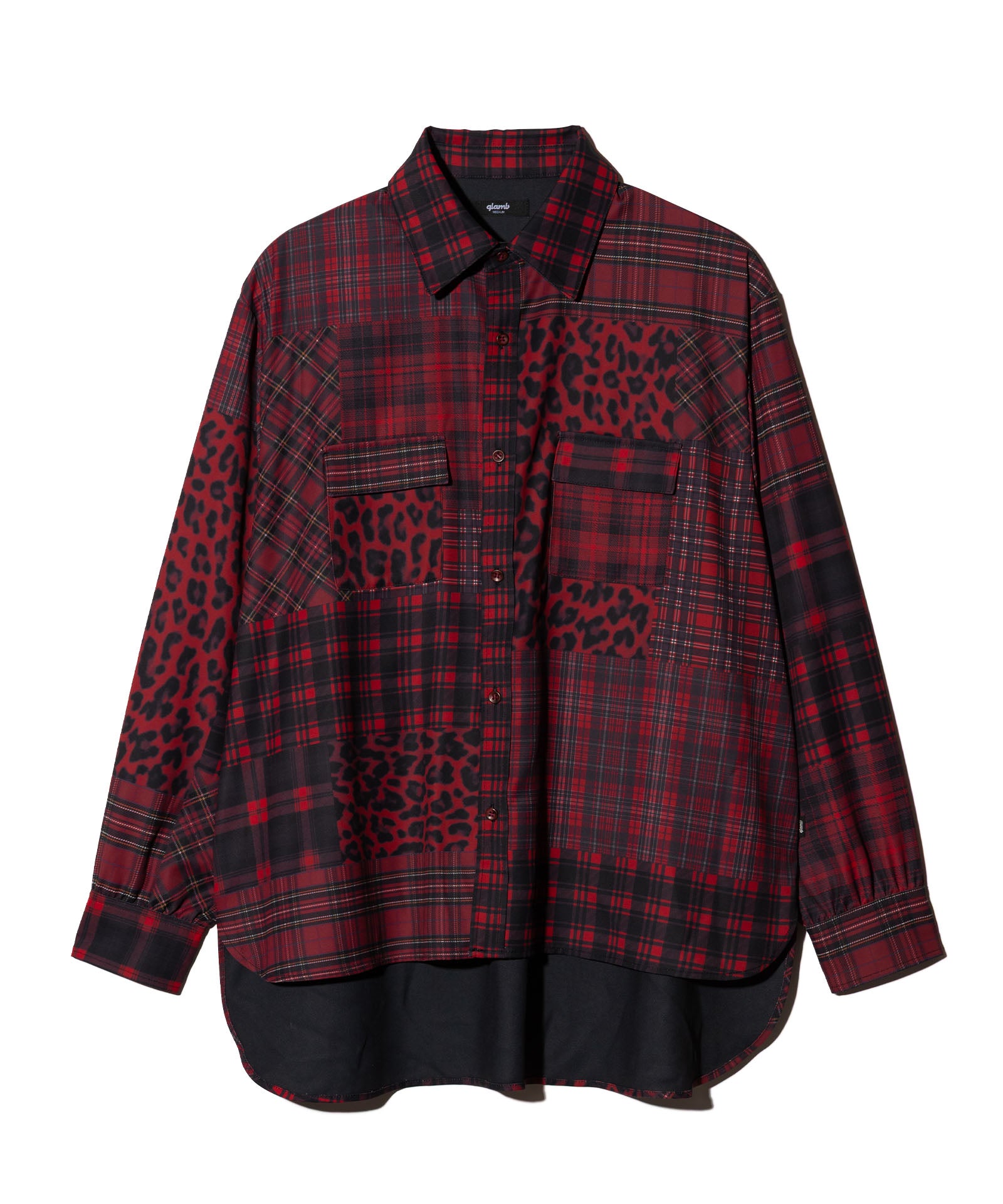 GB0126/SH10 : Patchwork Print Shirt / パッチワークプリントシャツ